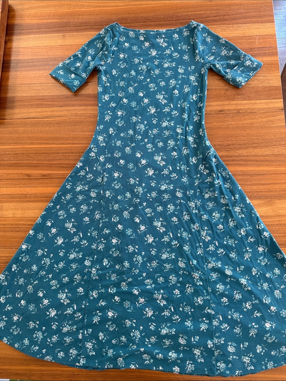 Ralph Lauren Floral Stretch Cotton Midi Dress. Size Small - Picture 3 of 3